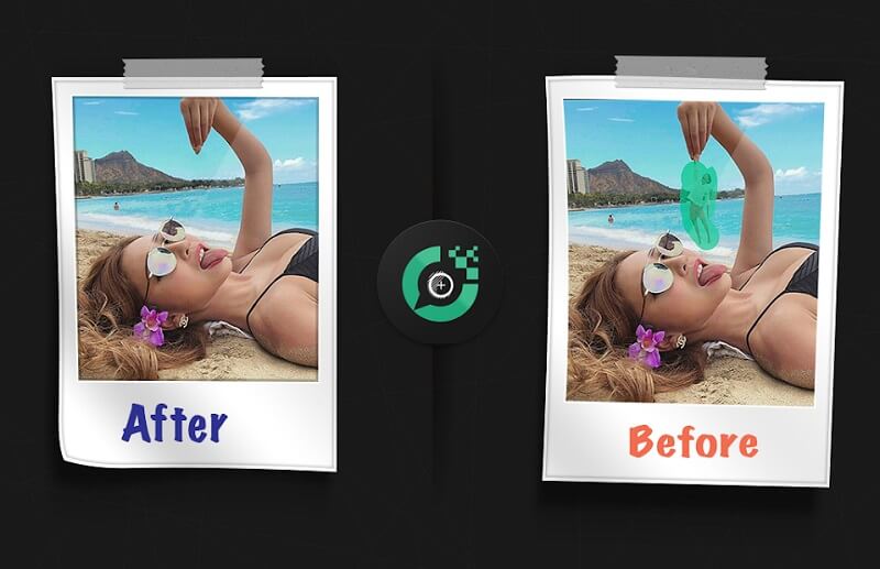 観光客削除 TouchRetouch