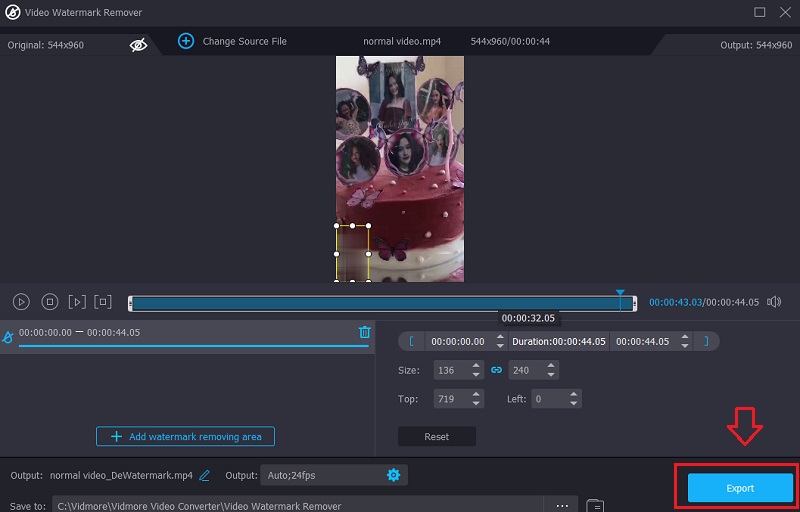 動画を書き出す Vidmore
