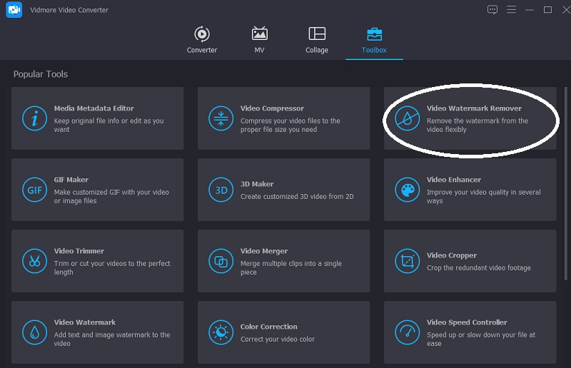 ツールボックスへ移動 Vidmore