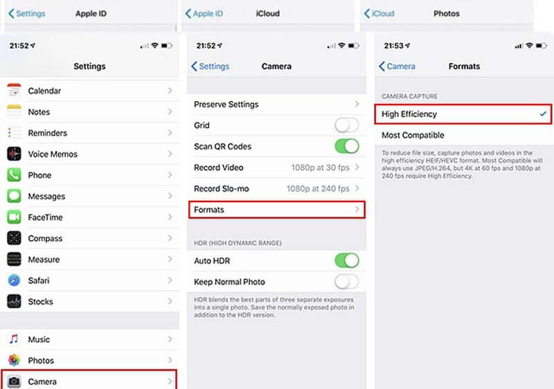 iPhone の高効率モード