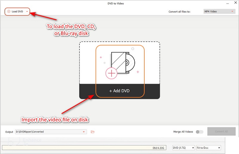 アップロード Wondershare DVD Creator