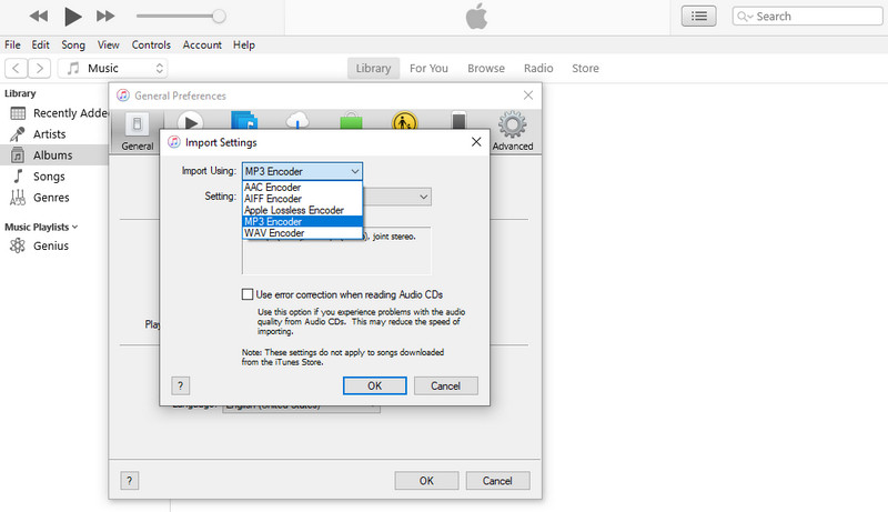 iTunes MP3エンコーダー