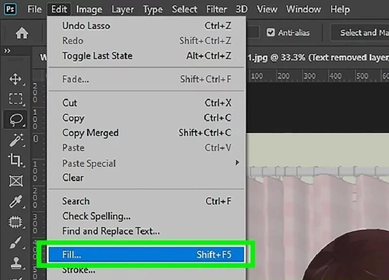 ウォーターマークを削除 Photoshop