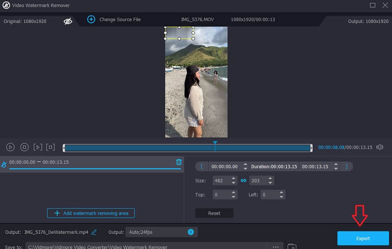 Vidmore で動画を保存する