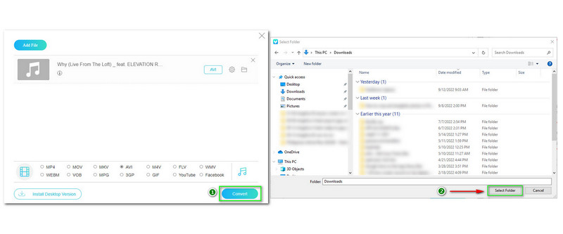 WAVをAVIに変換　Vidmore 変換 File Explorer