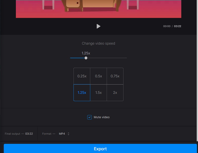 Speed Up Video Clideo（Clideo で動画をスピードアップ）