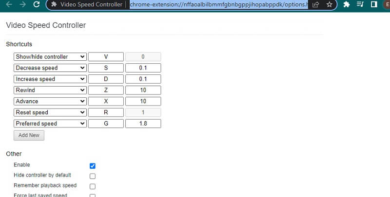 Chrome拡張機能ビデオプレーヤー