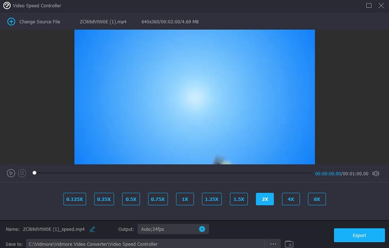 Export Vidmore Speed Up Videos in iMovie