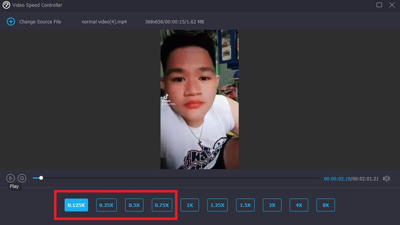 Vidmore でスロー再生
