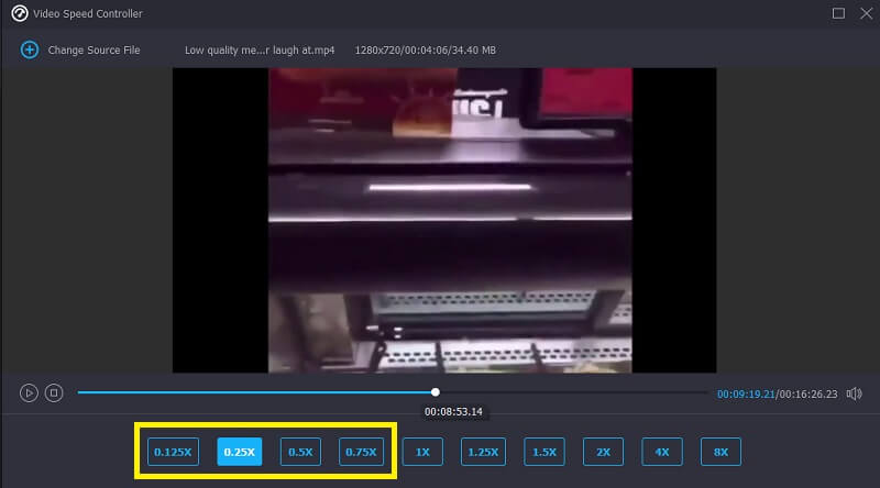 編集設定　Vidmore で After Effects のスローモーションを行う
