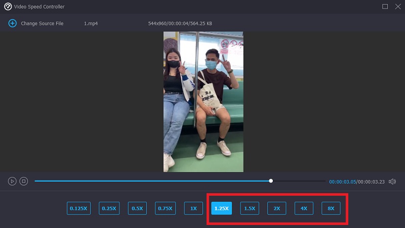 Vidmore 動画スピードアップ