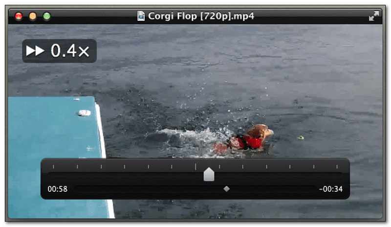 QuickTime を使って動画をクロップする：再生速度を変更する方法