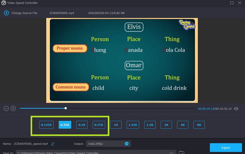 Vidmore でスローダウンしてPremiere風スローモーションを作成
