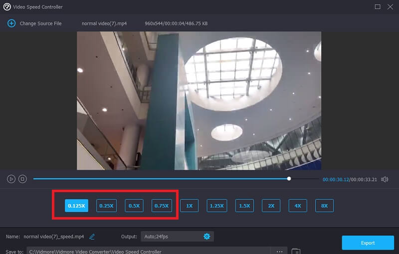 Vidmore でスロー再生