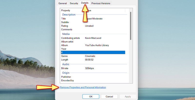 ファイルの詳細にアクセス