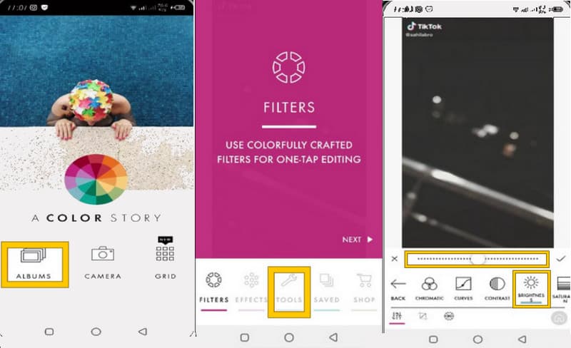 Color Story 明るさ調整