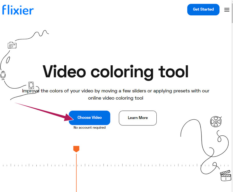 Flixier 動画ファイルをインポート