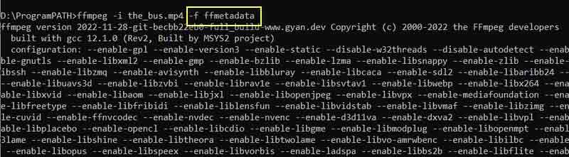 メタデータ閲覧用パラメーター