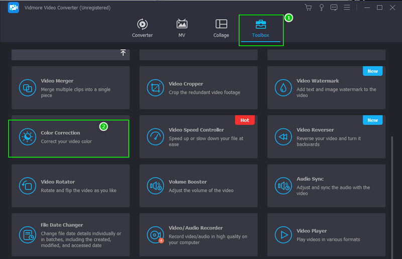 Vidmore 露出オーバー動画をアップロード