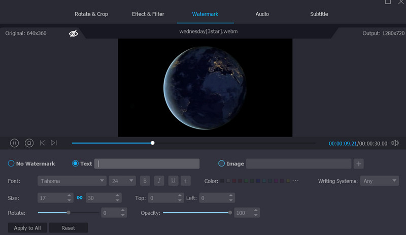 ウォーターマークを追加