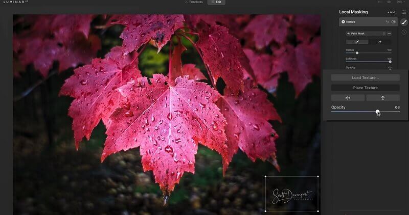 Luminar ウォーターマーク追加