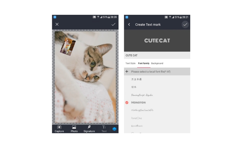 Photo Watermark アプリ