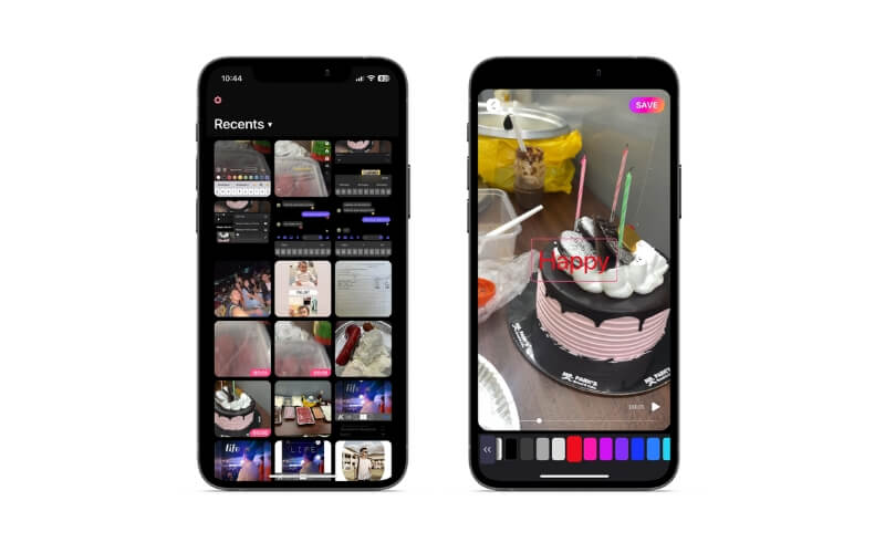 Reel Maker テキスト追加