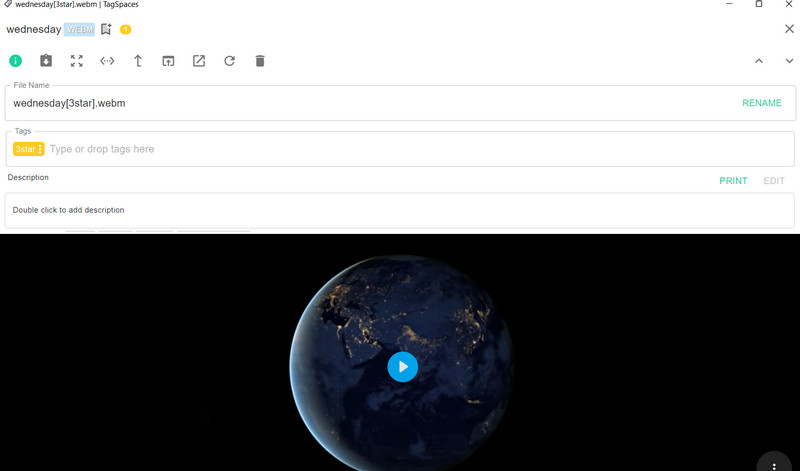 TagSpacesのインターフェース