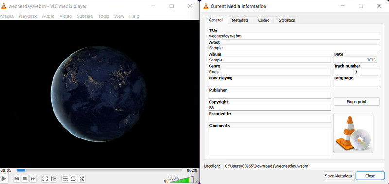 VLCメタデータエディター