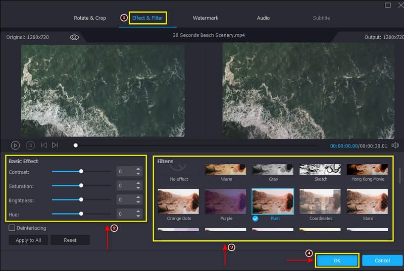 Vidmore で動画にフィルターを追加