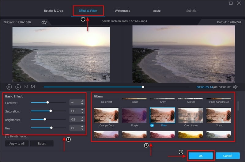 動画にフィルターを追加