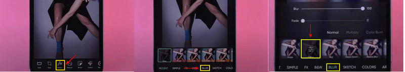 Picsart ぼかし動画