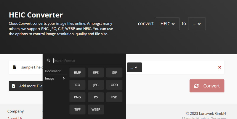 CloudConvert オンライン