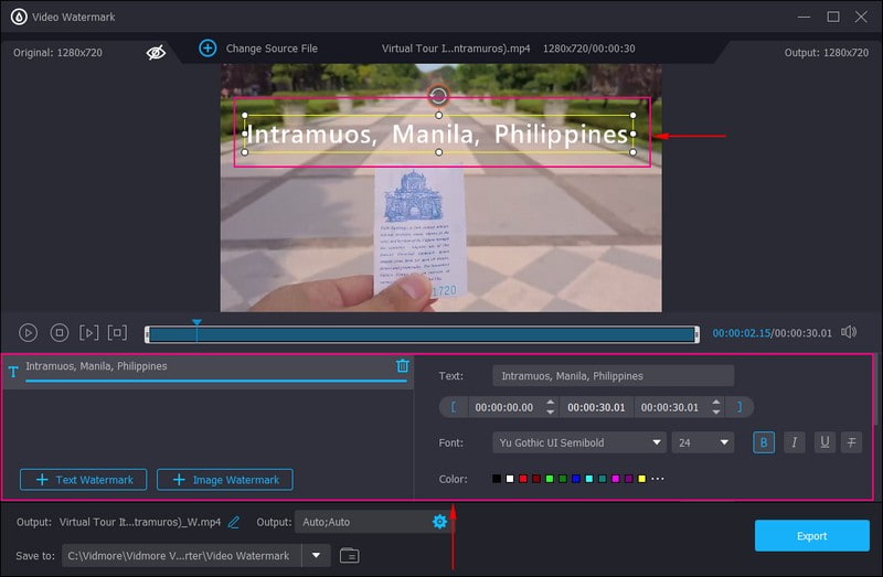 動画にテキストを追加