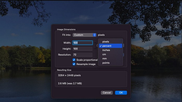 プレビュー Mac で画像をオフライン圧縮