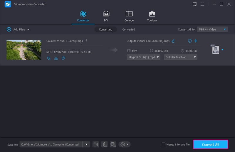 音楽付き動画を保存
