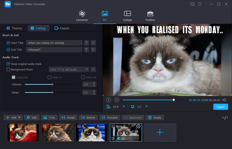 テーマ・テキスト・タイトル・音楽を適用