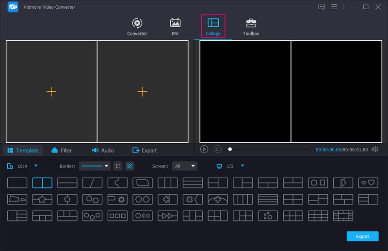 コラージュメーカー　Vidmore Video Converter