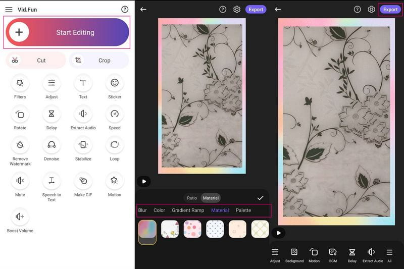 動画に背景を追加する方法