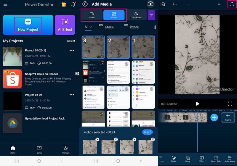 iPhone／Android向けフォトビデオメーカー