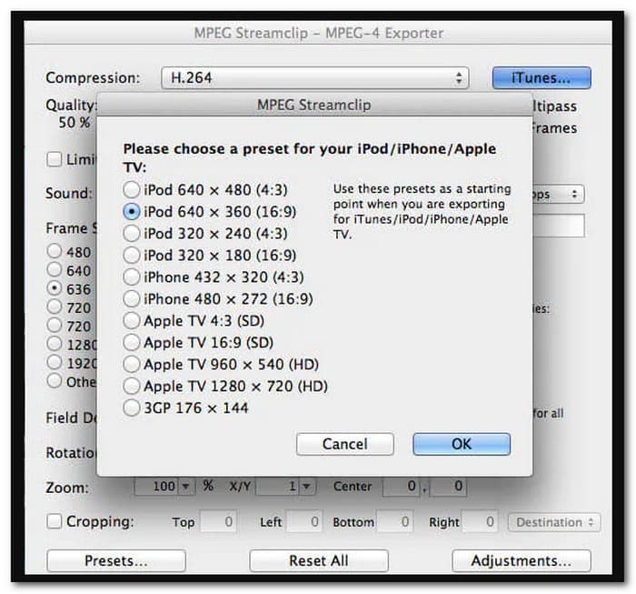 MPEG Streamclip Mod 動画エディター