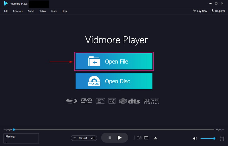 「ファイルを開く」ボタンを押す