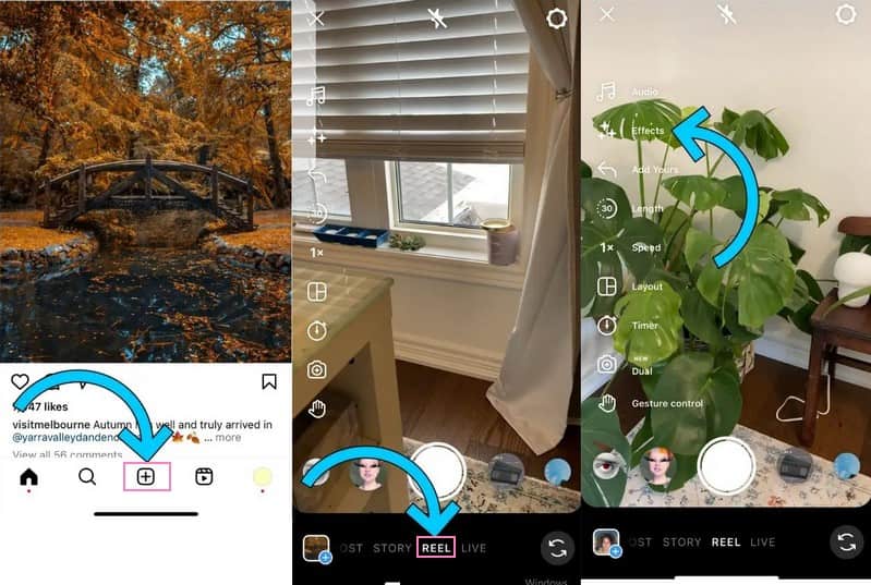 Instagramでリールを作成する方法