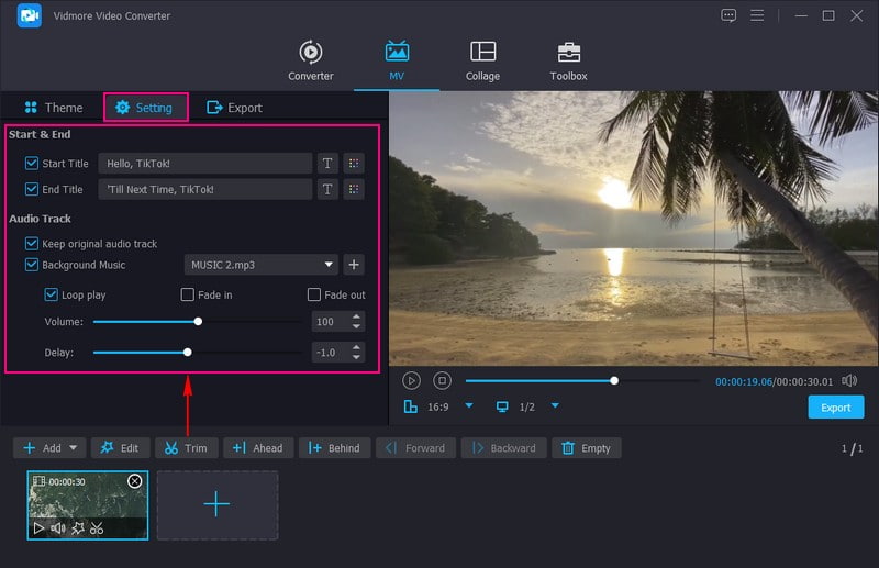 テーマ・テキスト・音楽を追加する