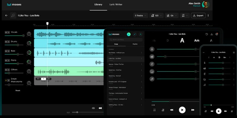 Moises.ai ボーカルリムーバー