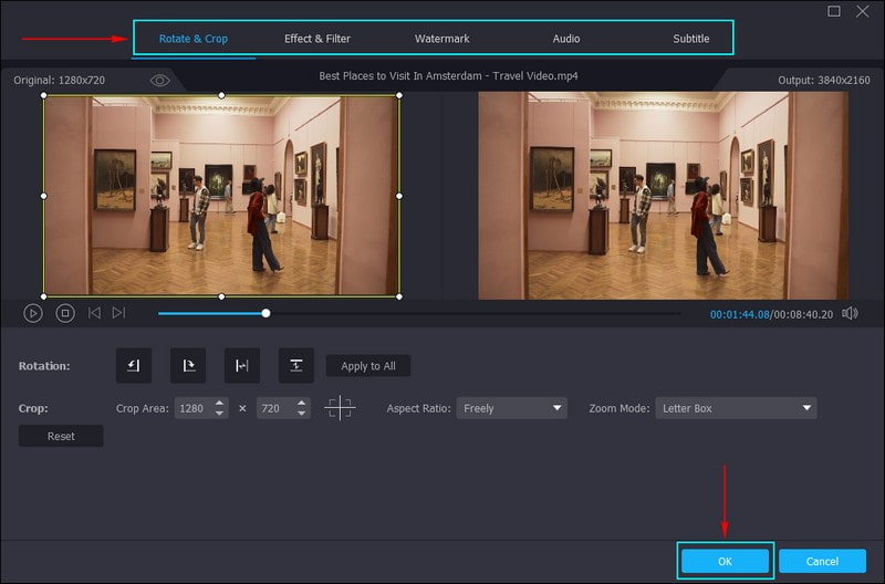 「魔法の杖」ボタンを押す