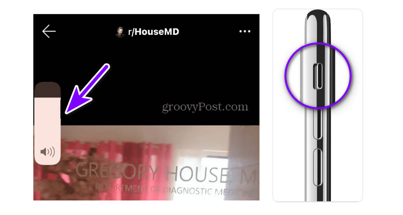デバイスの音量を調整し、サイレントモードをオフにする