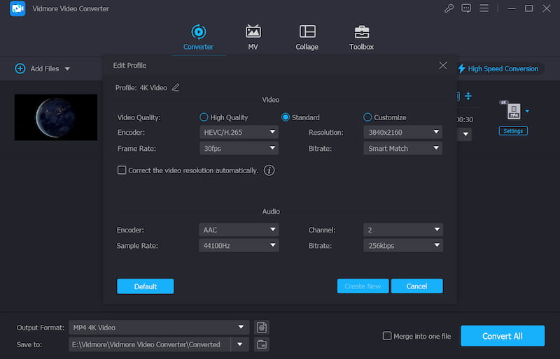 プロファイルを編集