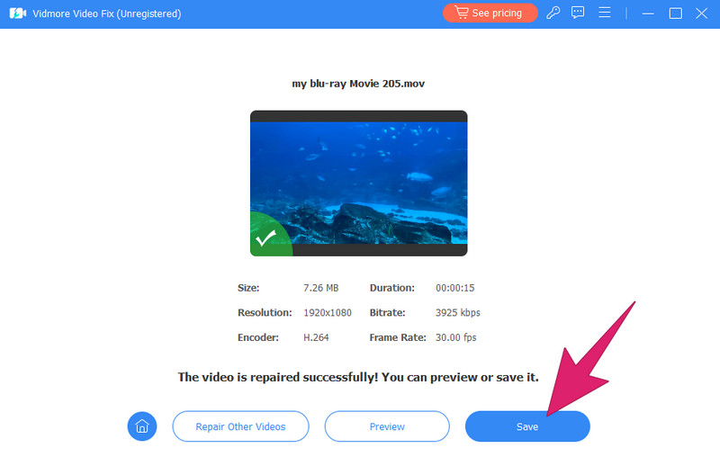 動画修復 ファイル保存
