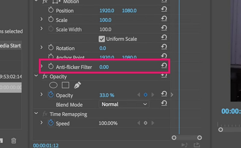 Premiere Pro 動画を設定